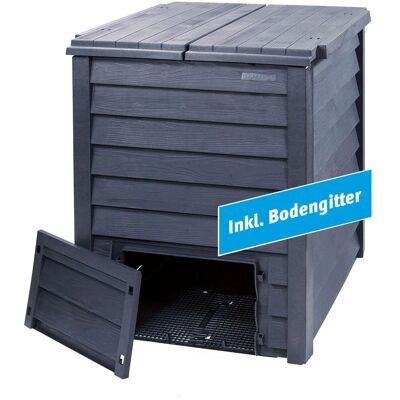 Garantia Komposter Thermo-Wood 400, Anthrazit-Braun mit Bodengitter Garantia Komposter Thermo-Wood 400, Anthrazit-Braun mit Bodengitter