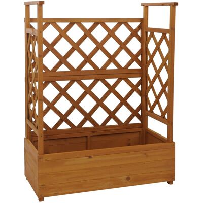 MCW Hochbeet P67 Rankhilfe Spalier Holz 114x85x44cm Natur MCW Hochbeet P67 Rankhilfe Spalier Holz 114x85x44cm Natur