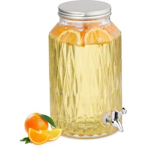 Relaxdays Dispenser - 5L Glas Vintage Getränkespender Relaxdays Dispenser - 5L Glas Vintage Getränkespender