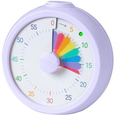 Relaxdays Timer Kunststoff Lila Visuell 60-Minuten mit Stummschaltung 9,5 cm x 9 cm x 4,5 cm 0,12 kg Relaxdays Timer Kunststoff Lila Visuell 60-Minuten mit Stummschaltung 9,5 cm x 9 cm x 4,5 cm 0,12 kg