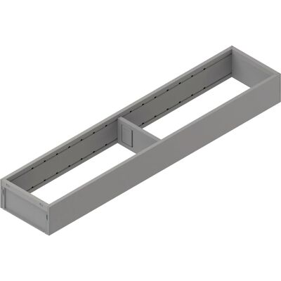 Blum Ambia-Line Schubkastenrahmen Schmal mit Trenner 472x100x50 mm Schubladeneinsatz Indiumgrau Blum Ambia-Line Schubkastenrahmen Schmal mit Trenner 472x100x50 mm Schubladeneinsatz Indiumgrau