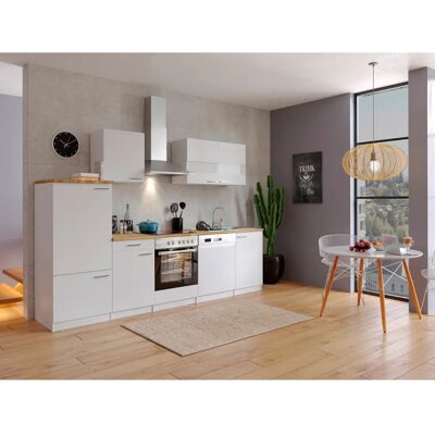Respekta Economy Küchenzeile KB280WWC 280 cm Weiß Respekta Economy Küchenzeile KB280WWC 280 cm Weiß