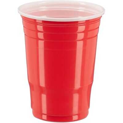 Relaxdays Beer Pong Becher 50er Set Kunststoff Rot Wiederverwendbar 473 ml Relaxdays Beer Pong Becher 50er Set Kunststoff Rot Wiederverwendbar 473 ml