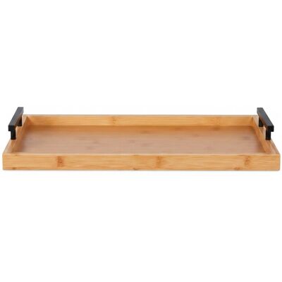 Relaxdays Tablett Bambus Natur Mit Griffen 7 cm x 50 cm x 30 cm 0,9 kg Relaxdays Tablett Bambus Natur Mit Griffen 7 cm x 50 cm x 30 cm 0,9 kg