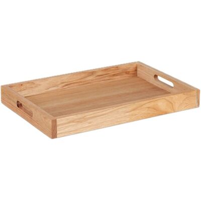 Relaxdays Serviertablett Walnussholz MDF Natur Mit Griffen 5 cm x 55 cm x 35 cm Relaxdays Serviertablett Walnussholz MDF Natur Mit Griffen 5 cm x 55 cm x 35 cm