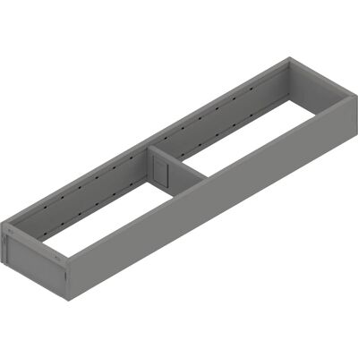 Blum Ambia-Line Schubkastenrahmen Schmal mit Trenner 422x100x50 mm Schubladeneinsatz Indiumgrau Blum Ambia-Line Schubkastenrahmen Schmal mit Trenner 422x100x50 mm Schubladeneinsatz Indiumgrau