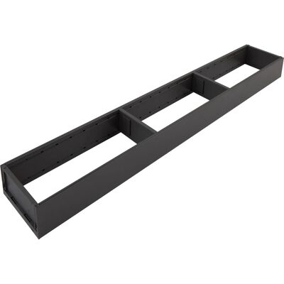 Blum Ambia-Line Schubkastenrahmen Schmal mit Trenner 600x100x50 mm Schubladeneinsatz Oriongrau Blum Ambia-Line Schubkastenrahmen Schmal mit Trenner 600x100x50 mm Schubladeneinsatz Oriongrau