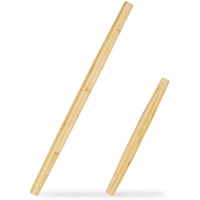 Relaxdays Teigroller Bambus Natur 2er Set Antibakteriell 65 cm 40 cm ø 3,5 cm 0,36 kg 0,21 kg Relaxdays Teigroller Bambus Natur 2er Set Antibakteriell 65 cm 40 cm ø 3,5 cm 0,36 kg 0,21 kg