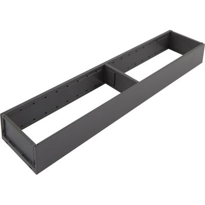 Blum Ambia-Line Schubkastenrahmen Schmal mit Trenner 522x100x50 mm Schubladeneinsatz Oriongrau Blum Ambia-Line Schubkastenrahmen Schmal mit Trenner 522x100x50 mm Schubladeneinsatz Oriongrau