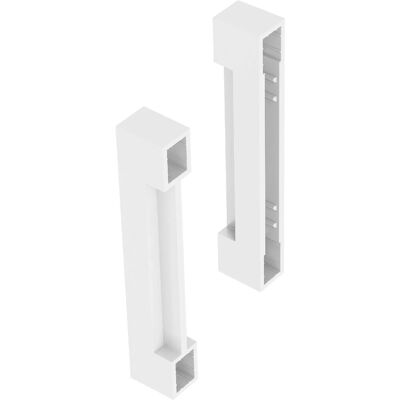 Blum Doppelrelinghalter Ambia-Line für Legrabox Höhe C Seidenweiß Blum Doppelrelinghalter Ambia-Line für Legrabox Höhe C Seidenweiß
