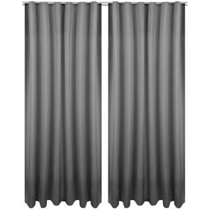 Bestlivings 2er Set Dekoschal Ellen Universalband Inkl. Raffhalter 140 cm x 145 cm Anthrazit Bestlivings 2er Set Dekoschal Ellen Universalband Inkl. Raffhalter 140 cm x 145 cm Anthrazit
