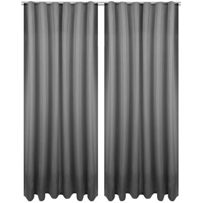 Bestlivings 2er Set Dekoschal Ellen Universalband Inkl. Raffhalter 140 cm x 175 cm Anthrazit Bestlivings 2er Set Dekoschal Ellen Universalband Inkl. Raffhalter 140 cm x 175 cm Anthrazit