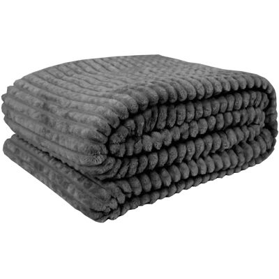 Bestlivings Kuscheldecke Jacquard Flanell 130 x 170 cm Anthrazit Bestlivings Kuscheldecke Jacquard Flanell 130 x 170 cm Anthrazit
