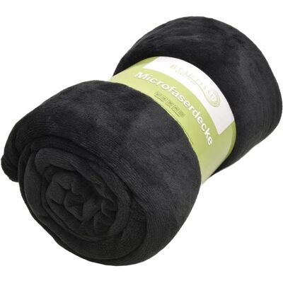 Beautissu Aurelia Decke 150x200cm Schwarz Beautissu Aurelia Decke 150x200cm Schwarz