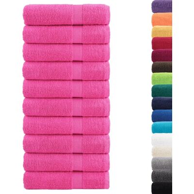vidaXL Premium-Duschtücher SOLUND 10 Stk Rosa 70x140 cm 600 g/m² 137526 vidaXL Premium-Duschtücher SOLUND 10 Stk Rosa 70x140 cm 600 g/m² 137526