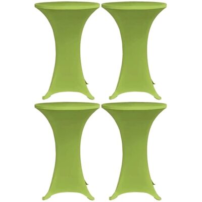 DELUKE Tischhussen Für Stehtische 4er Set AMAU Stretchhusse Ø60cm Grünfarbig Hussen Elastisch Stehtischhusse Stehtisch-Abdeckung DELUKE Tischhussen Für Stehtische 4er Set AMAU Stretchhusse Ø60cm Grünfarbig Hussen Elastisch Stehtischhusse Stehtisch-Abdeckung