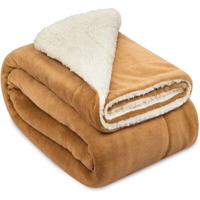 Beautissu Alina Decke 150x200cm Beige/Weiß Beautissu Alina Decke 150x200cm Beige/Weiß