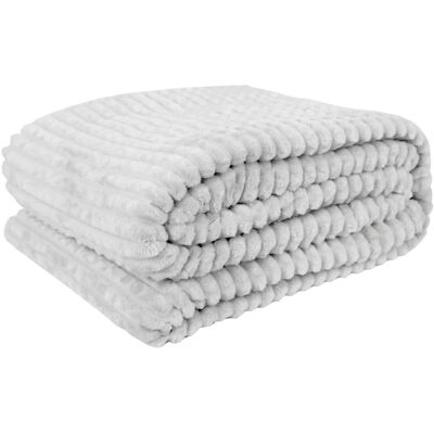 Bestlivings Kuscheldecke Jacquard Flanell 130 x 170 cm Hellgrau Bestlivings Kuscheldecke Jacquard Flanell 130 x 170 cm Hellgrau