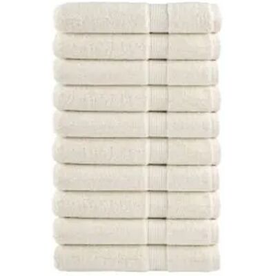 vidaXL Premium Sauna Handtücher Creme - 10 Stk 600 gsm vidaXL Premium Sauna Handtücher Creme - 10 Stk 600 gsm