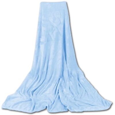 Bestgoodies Mikrofaser Decke Blau Babyblau 210 x 280 cm Bestgoodies Mikrofaser Decke Blau Babyblau 210 x 280 cm