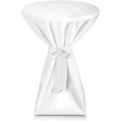 Beautissu Premium Stehtischhusse ø 70cm Weiß Beautissu Premium Stehtischhusse ø 70cm Weiß