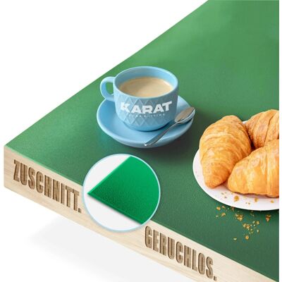 KARAT Tischfolie Empire mit Abgeschrägter Kante Grün 80 x 90 cm KARAT Tischfolie Empire mit Abgeschrägter Kante Grün 80 x 90 cm