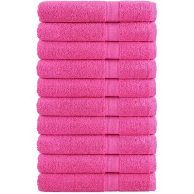 vidaXL Premium-Handtücher 10 Stk Rosa 100x200cm 600g/m2 100% Baumwolle vidaXL Premium-Handtücher 10 Stk Rosa 100x200cm 600g/m2 100% Baumwolle