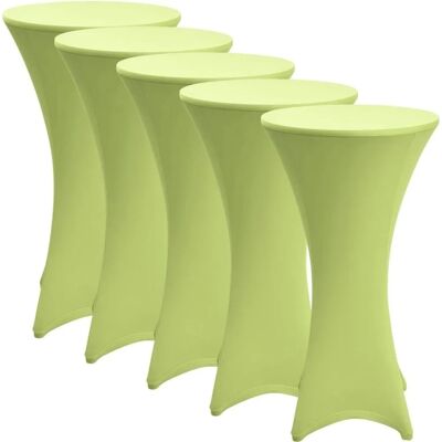 Beautissu Stella Stehtischhusse ø 80cm Hellgrün 5tlg Beautissu Stella Stehtischhusse ø 80cm Hellgrün 5tlg