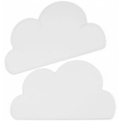 Relaxdays Platzdeckchen Kinder 2er Set Silikon Hellgrau Rutschfest 47,5 cm x 26,5 cm 120 g Relaxdays Platzdeckchen Kinder 2er Set Silikon Hellgrau Rutschfest 47,5 cm x 26,5 cm 120 g