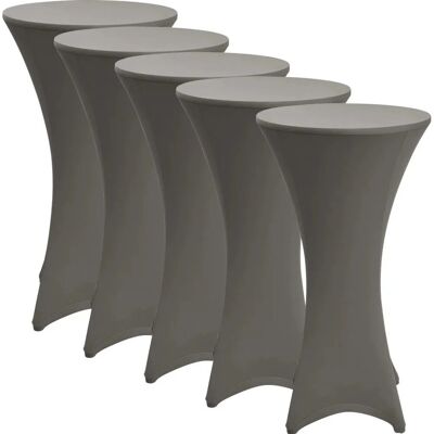 Beautissu Stella Stehtischhusse ø 70cm Anthrazit 5tlg Beautissu Stella Stehtischhusse ø 70cm Anthrazit 5tlg