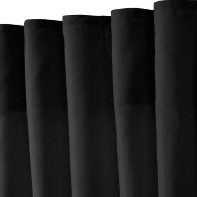 Bestlivings 2er Set Dekoschal Ellen Universalband Inkl. Raffhalter 140 cm x 145 cm Schwarz Bestlivings 2er Set Dekoschal Ellen Universalband Inkl. Raffhalter 140 cm x 145 cm Schwarz