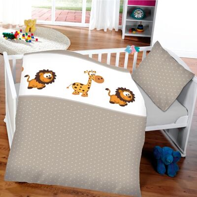 Bestlivings Kinder Bettwäsche 100 x 135 cm & 40 x 60 cm - Löwe & Giraffe Bestlivings Kinder Bettwäsche 100 x 135 cm & 40 x 60 cm - Löwe & Giraffe