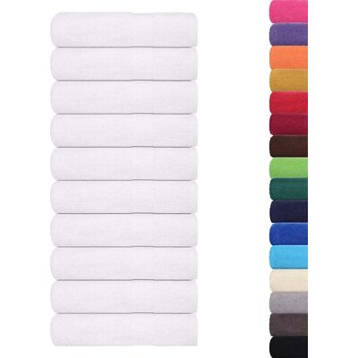 vidaXL Badetücher 10 Stk Weiß 100x150 cm 360 g/m² 100% Baumwolle 136659 vidaXL Badetücher 10 Stk Weiß 100x150 cm 360 g/m² 100% Baumwolle 136659