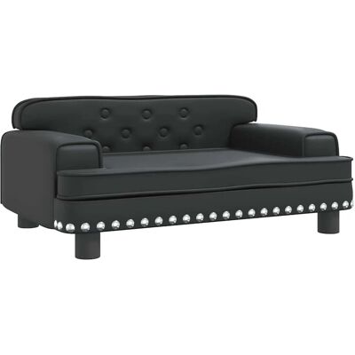 vidaXL Hundebett Schwarz 70x45x30 cm Kunstleder - Hundebett vidaXL Hundebett Schwarz 70x45x30 cm Kunstleder - Hundebett