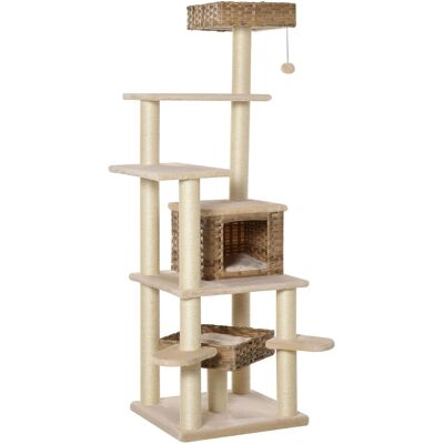 PawHut Kratzbaum - 55 cm - beige/braun PawHut Kratzbaum - 55 cm - beige/braun