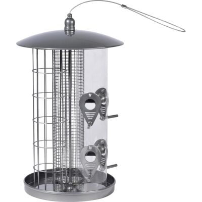 Dobar Großer Multifunktions-Futterspender mit 3 Futtersäulen Metall Dobar Großer Multifunktions-Futterspender mit 3 Futtersäulen Metall