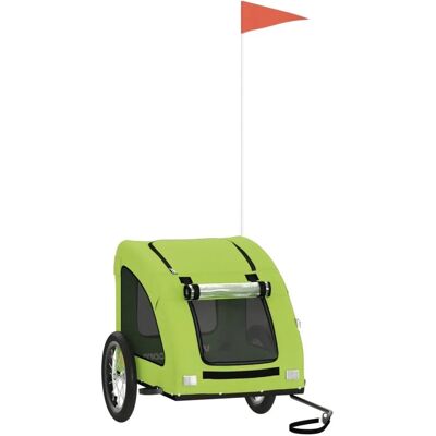 vidaXL Fahrradanhänger Hunde Grün Oxford-Gewebe und Eisen 93962 vidaXL Fahrradanhänger Hunde Grün Oxford-Gewebe und Eisen 93962