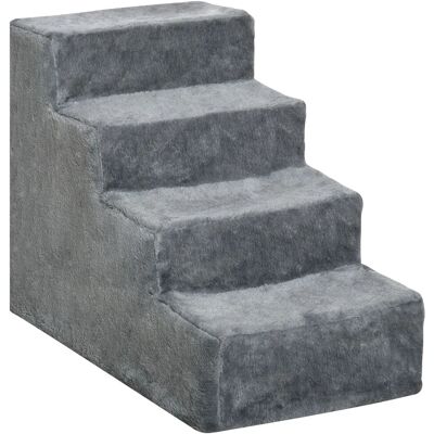 PawHut - Tiertreppe - grau - 60 cm - Haustiertreppe PawHut - Tiertreppe - grau - 60 cm - Haustiertreppe