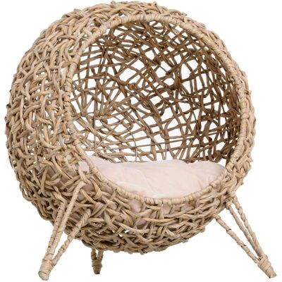 PawHut Katzenhöhle 52x52x58 cm - beige - Kunststoff - Katzenhöhle PawHut Katzenhöhle 52x52x58 cm - beige - Kunststoff - Katzenhöhle