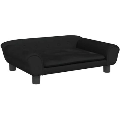 vidaXL Hundebett Schwarz 70x48x22 cm Samt - Dog Bed vidaXL Hundebett Schwarz 70x48x22 cm Samt - Dog Bed