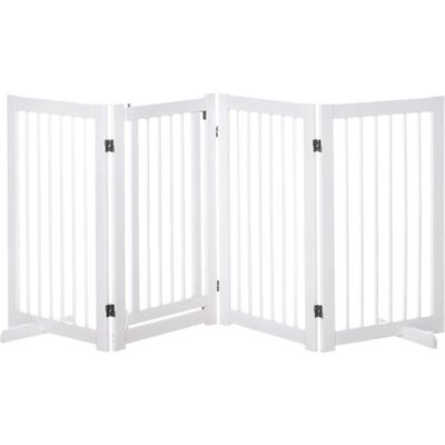 PawHut Kiefernholz weiß 36x91x220 cm - Schutzgitter PawHut Kiefernholz weiß 36x91x220 cm - Schutzgitter