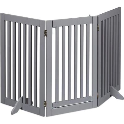 Relaxdays Absperrgitter MDF Grau mit Tür Verstellbar 92 cm x 154 cm x 30 cm 10,7 kg Relaxdays Absperrgitter MDF Grau mit Tür Verstellbar 92 cm x 154 cm x 30 cm 10,7 kg