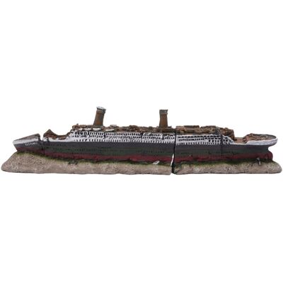 Relaxdays Aquariumdekoration Polyresin Bunt Titanic Ungiftig für Süßwasser und Salzwasser 9 cm x 38,5 cm x 5 cm 0,3 kg Relaxdays Aquariumdekoration Polyresin Bunt Titanic Ungiftig für Süßwasser und Salzwasser 9 cm x 38,5 cm x 5 cm 0,3 kg