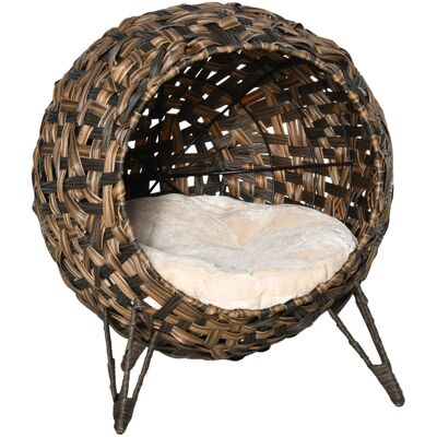PawHut - Katzenhöhle Ø52 x H58 cm - braun - Cat Cave PawHut - Katzenhöhle Ø52 x H58 cm - braun - Cat Cave