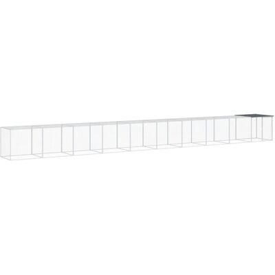 vidaXL Hühnerstall mit Dach - 1003x98x90 cm - Verzinkter Stahl vidaXL Hühnerstall mit Dach - 1003x98x90 cm - Verzinkter Stahl