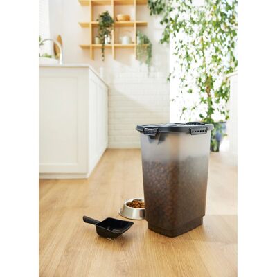 Rotho Cody Haustierfutterbehälter - Antrazit/Transparant - 25L Rotho Cody Haustierfutterbehälter - Antrazit/Transparant - 25L