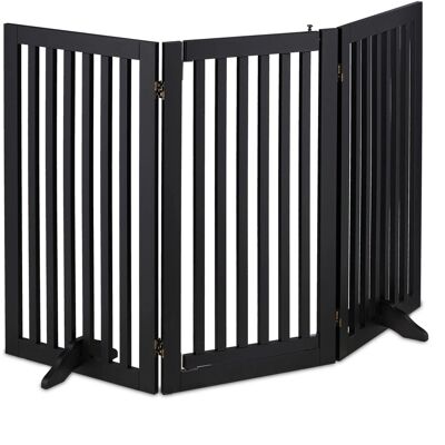 Relaxdays Absperrgitter MDF Schwarz mit Tür 92 cm x 154 cm x 30 cm 10,7 kg Relaxdays Absperrgitter MDF Schwarz mit Tür 92 cm x 154 cm x 30 cm 10,7 kg