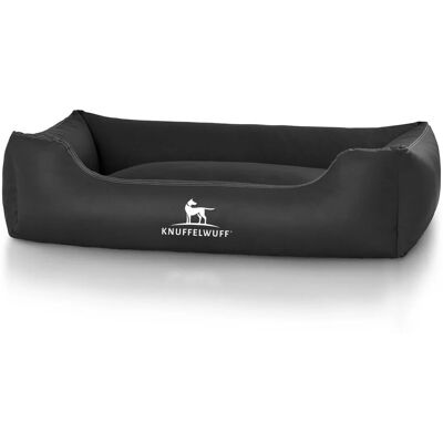 Knuffelwuff Hundebett Sidney Kunstleder XXL 120 x 85cm Schwarz Knuffelwuff Hundebett Sidney Kunstleder XXL 120 x 85cm Schwarz
