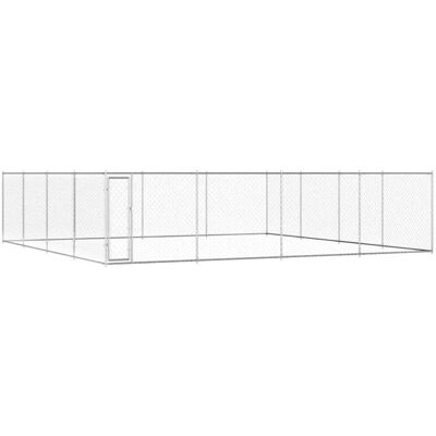 vidaXL Outdoor-Hundezwinger Verzinkter Stahl 760x760x185 cm 145037 vidaXL Outdoor-Hundezwinger Verzinkter Stahl 760x760x185 cm 145037