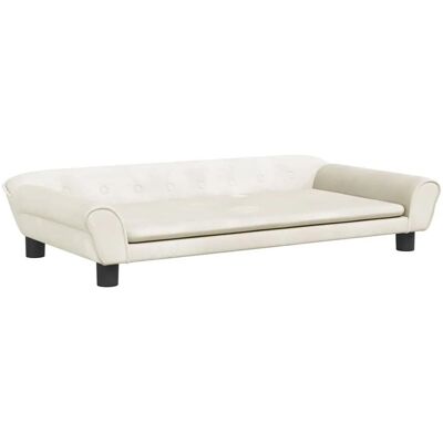 Vidaxl Haustierbett Samt Creme 100x50x21 cm Vidaxl Haustierbett Samt Creme 100x50x21 cm